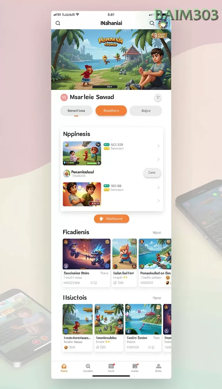 Cuplikan layar menu unduhan baim303 untuk perangkat Android